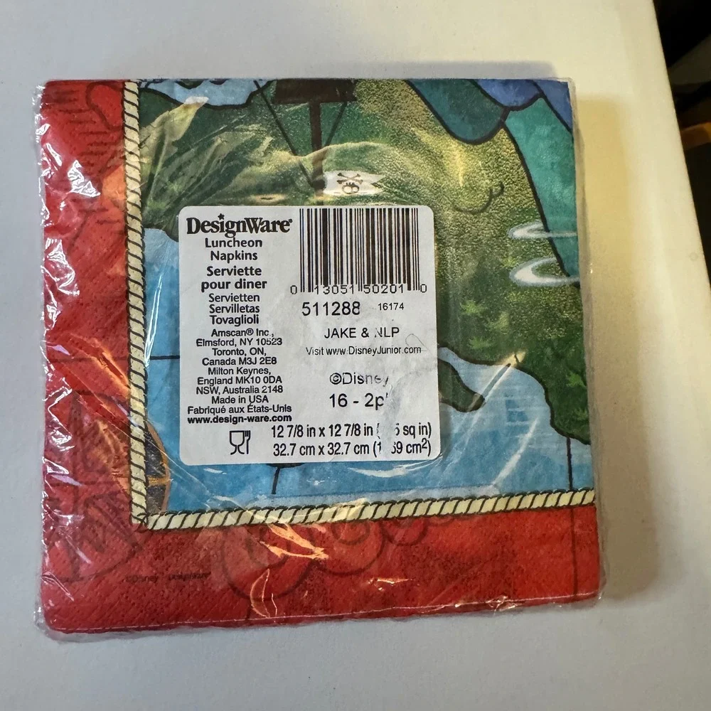 Disney Jake and the Never Land Pirates Party Supplies Bundle Napkins Cups Decor